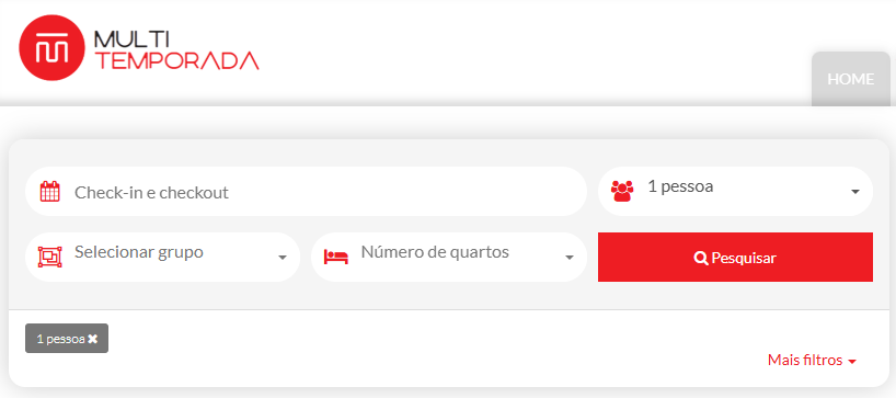 busca personalizada na Multitemporada