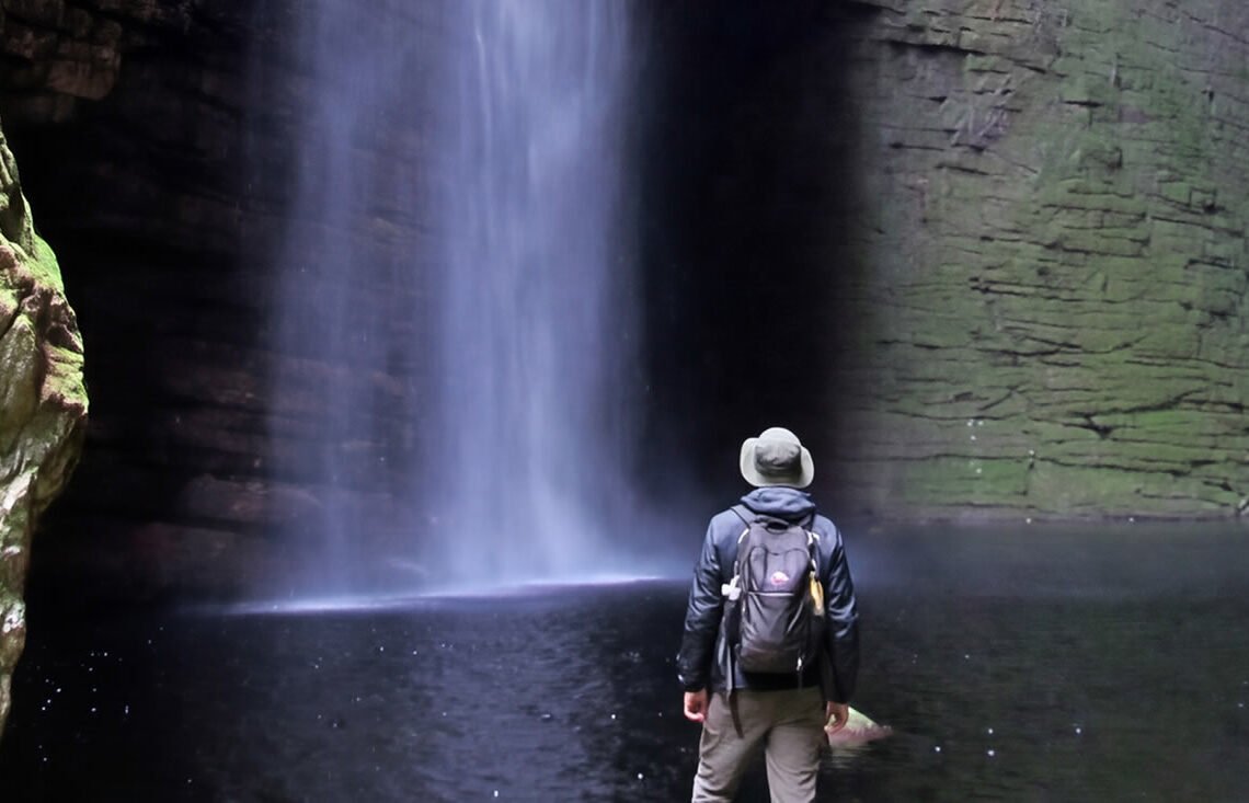 Cachoeira da Fumacinha em Ibicoara, na Chapada Diamantina, Bahia