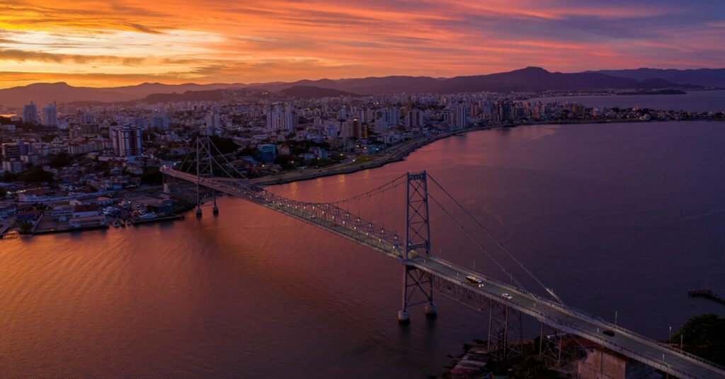 Ponte Hercilio Luz em Florianopolis