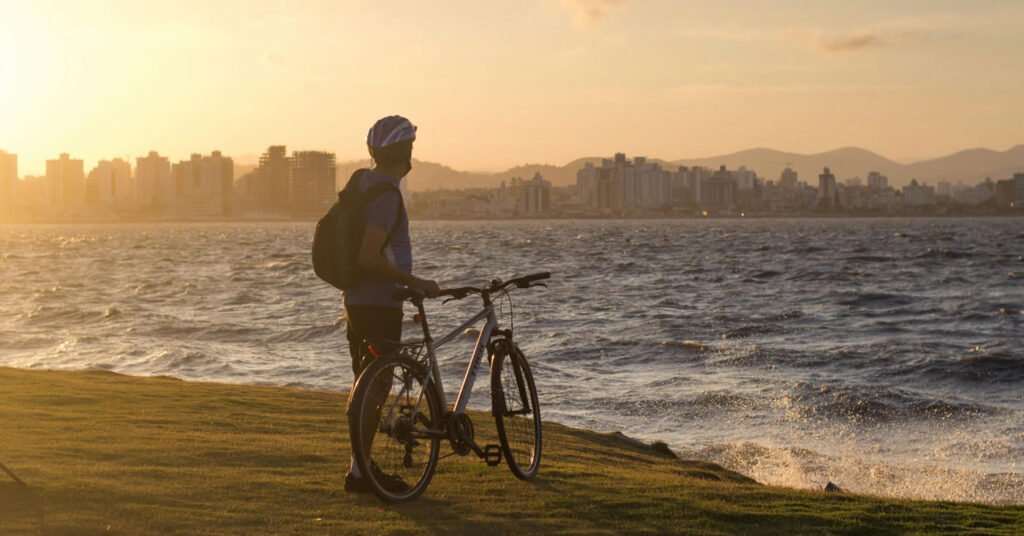 Bicicleta beira mar floripa