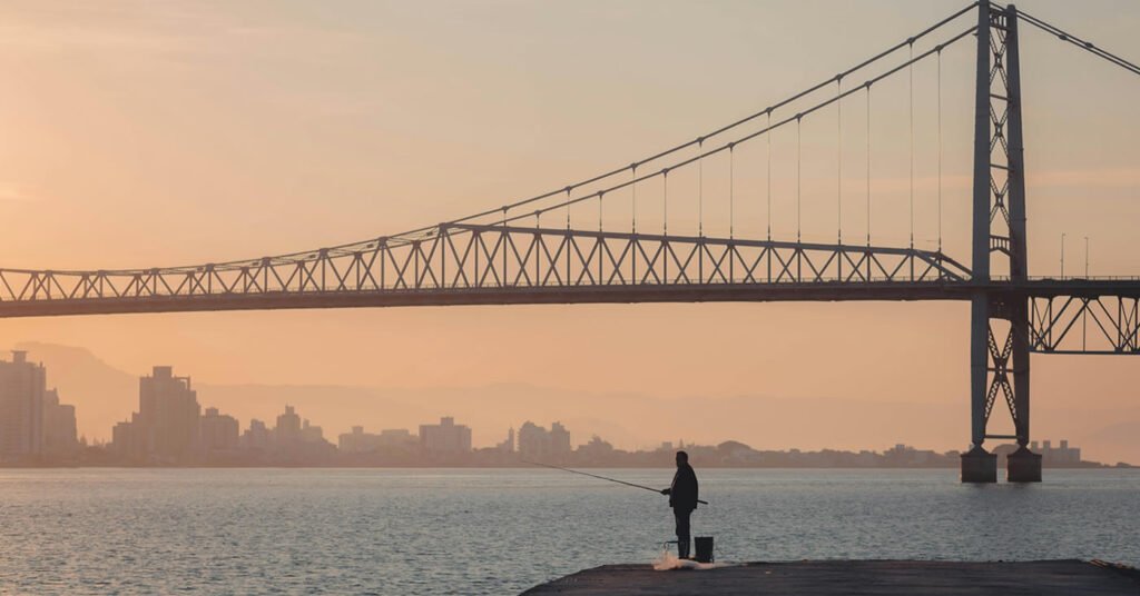 Ponte Hercilio Luz em Floripa para passear