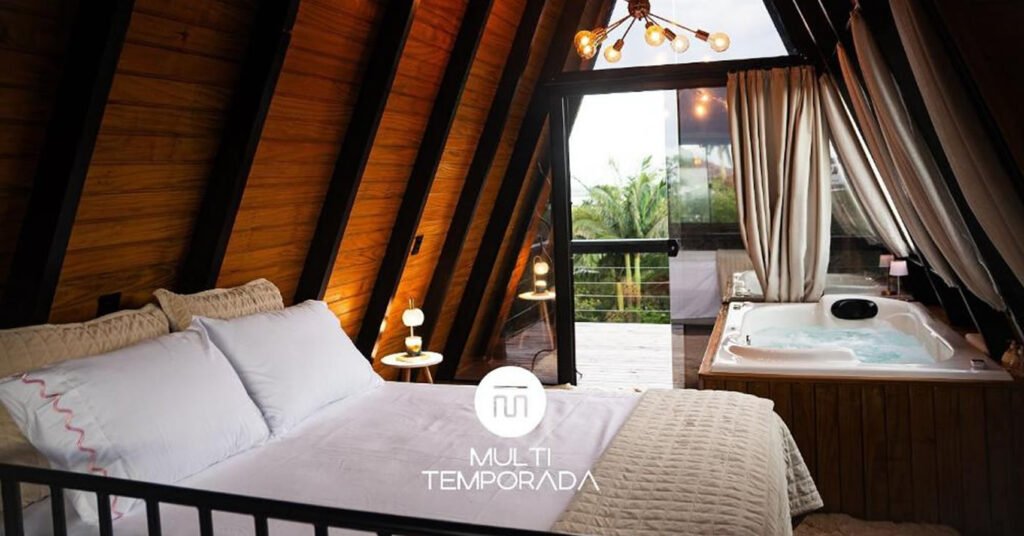 chale com jacuzzi em paulo lopes mezaninno