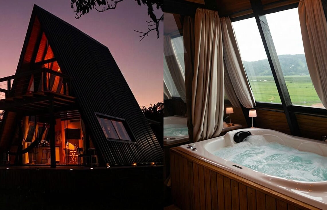 chale com jacuzzi em paulo lopes sc proximo da guarda do embau