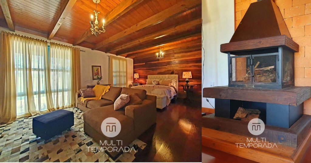 chale com lareira