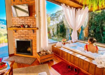 Chales na serra catarinense fugir do carnaval